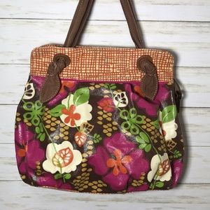 Fossil Keyper large shoulder bag flowers Fall